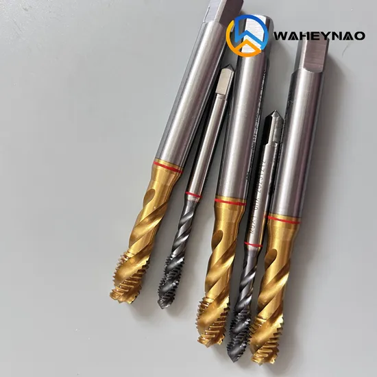 HSS DIN376 Machine Taps M12-M24 Spiral Point Taps Metric Screw Taps Tapping with Tin Coated